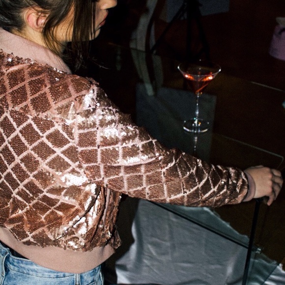 *SOLD* XXI Sequinned Jacket - Picture 9 of 10